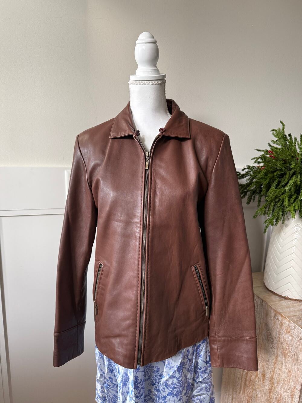 Marvin Richards Brown Vintage Leather Jacket